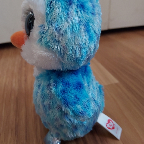 TY Beanie Boos Ice Cube Penguin 6" Plush Blue Glitter Eyes Stuffed Animal - Picture 5 of 11